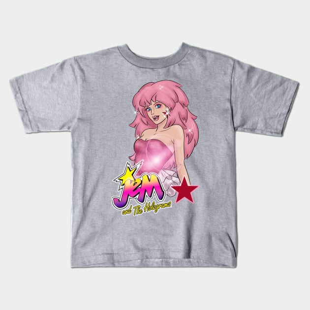 Jem And The Holograms Kids T-Shirt by OCDVampire